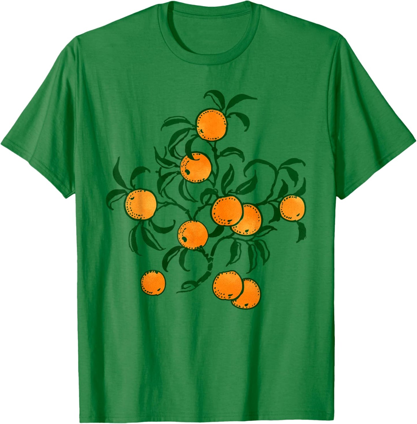 Vintage Graphic Fruit Orange Aesthetic Boho Women T-Shirt - T-Shirt | Irish Green