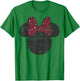 Disney Mickey and Friends Minnie Mouse Vintage Silhouette T-Shirt - T-Shirt | Irish Green