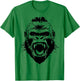 Gorilla Roaring Gorilla Monkey Men Women Children animal T-Shirt - T-Shirt | Irish Green