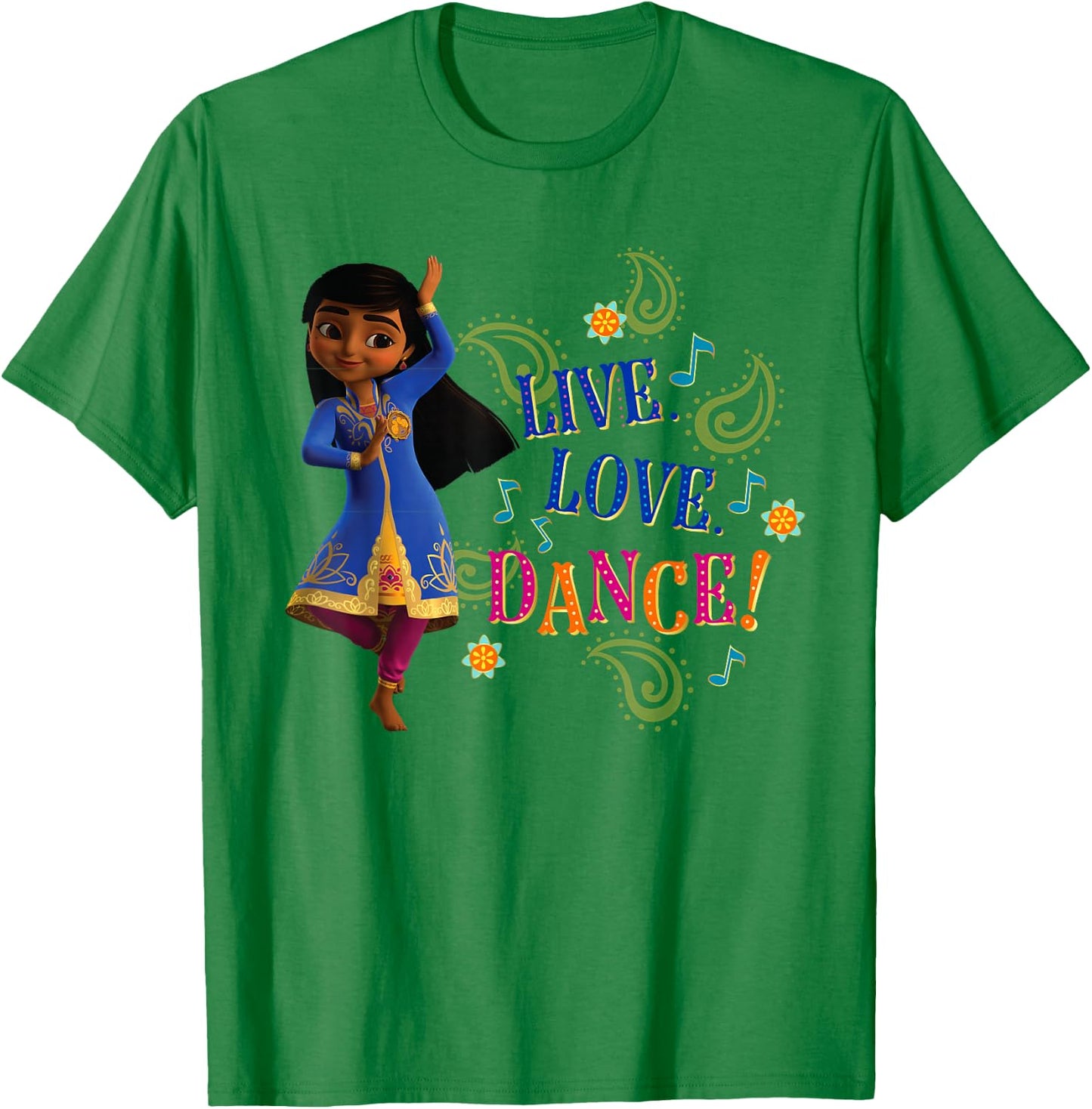 Disney Mira, Royal Detective Live Love Dance! T-Shirt - T-Shirt | Irish Green