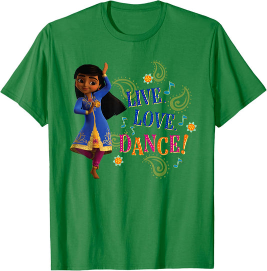 Disney Mira, Royal Detective Live Love Dance! T-Shirt - T-Shirt | Irish Green