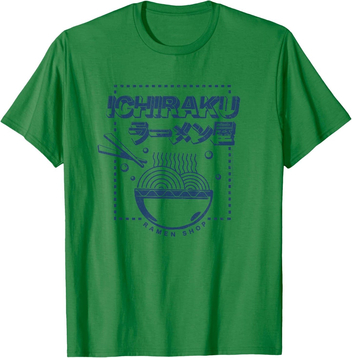 Naruto Shippuden Ichiraku Ramen Shop Logo Anime T-Shirt - T-Shirt | Irish Green