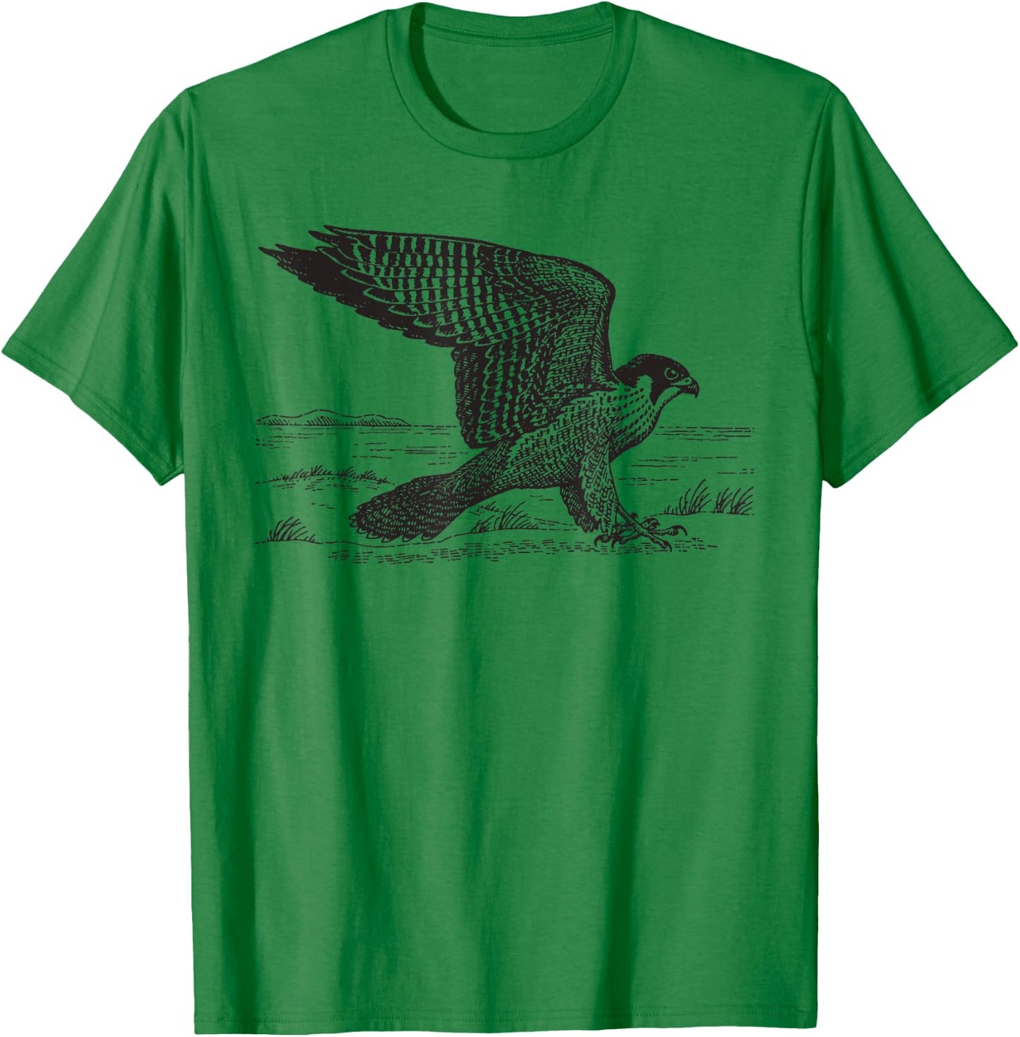 Peregrine Falcon Ornithology Hawk Gift T-Shirt - T-Shirt | Irish Green