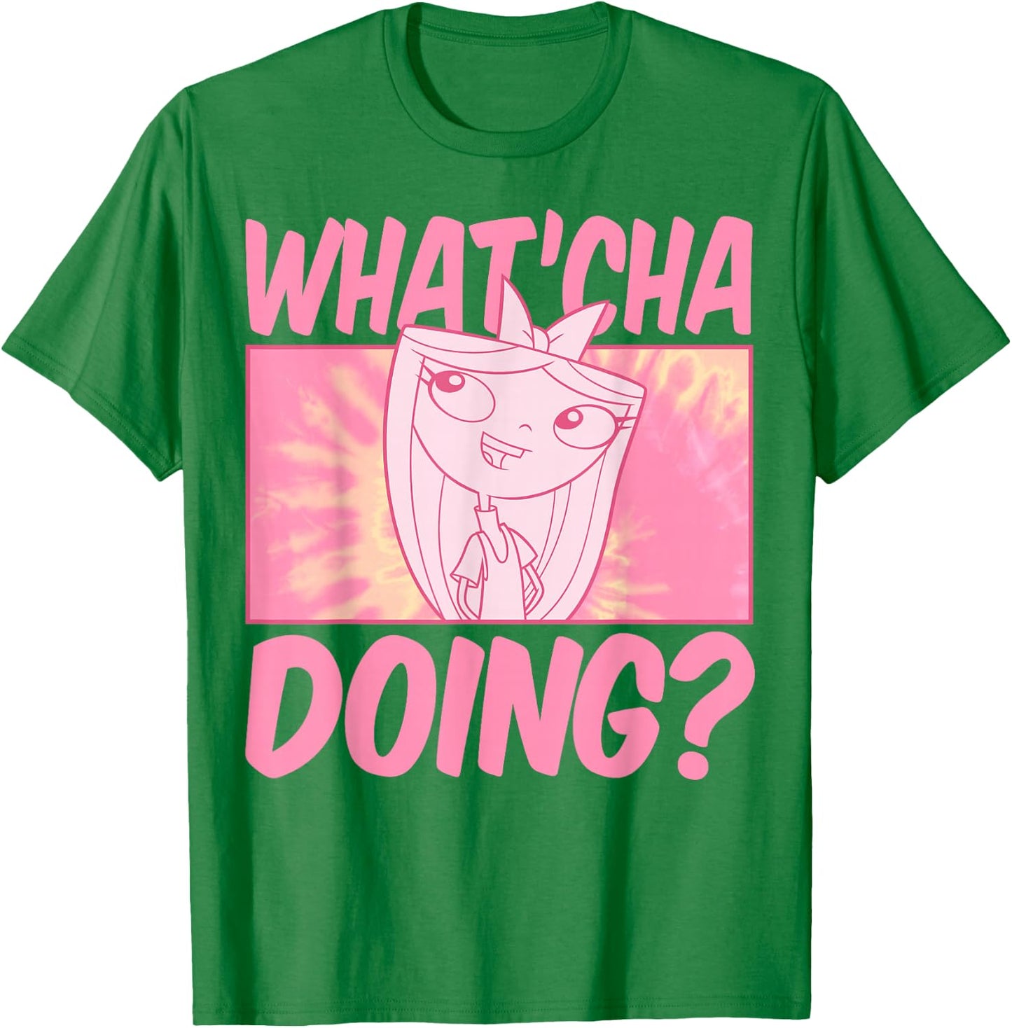 Disney Phineas and Ferb Whatcha Doing Small T-Shirt - T-Shirt | Irish Green