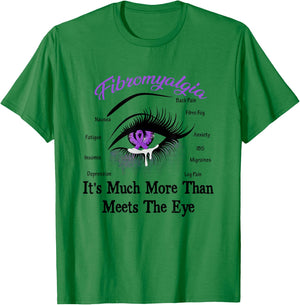 Fibromyalgia Awareness Eye - Woman Eye T-Shirt - T-Shirt | Irish Green