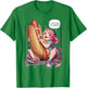 I Love Big Glizzies Anime Girl T-Shirt - T-Shirt | Irish Green