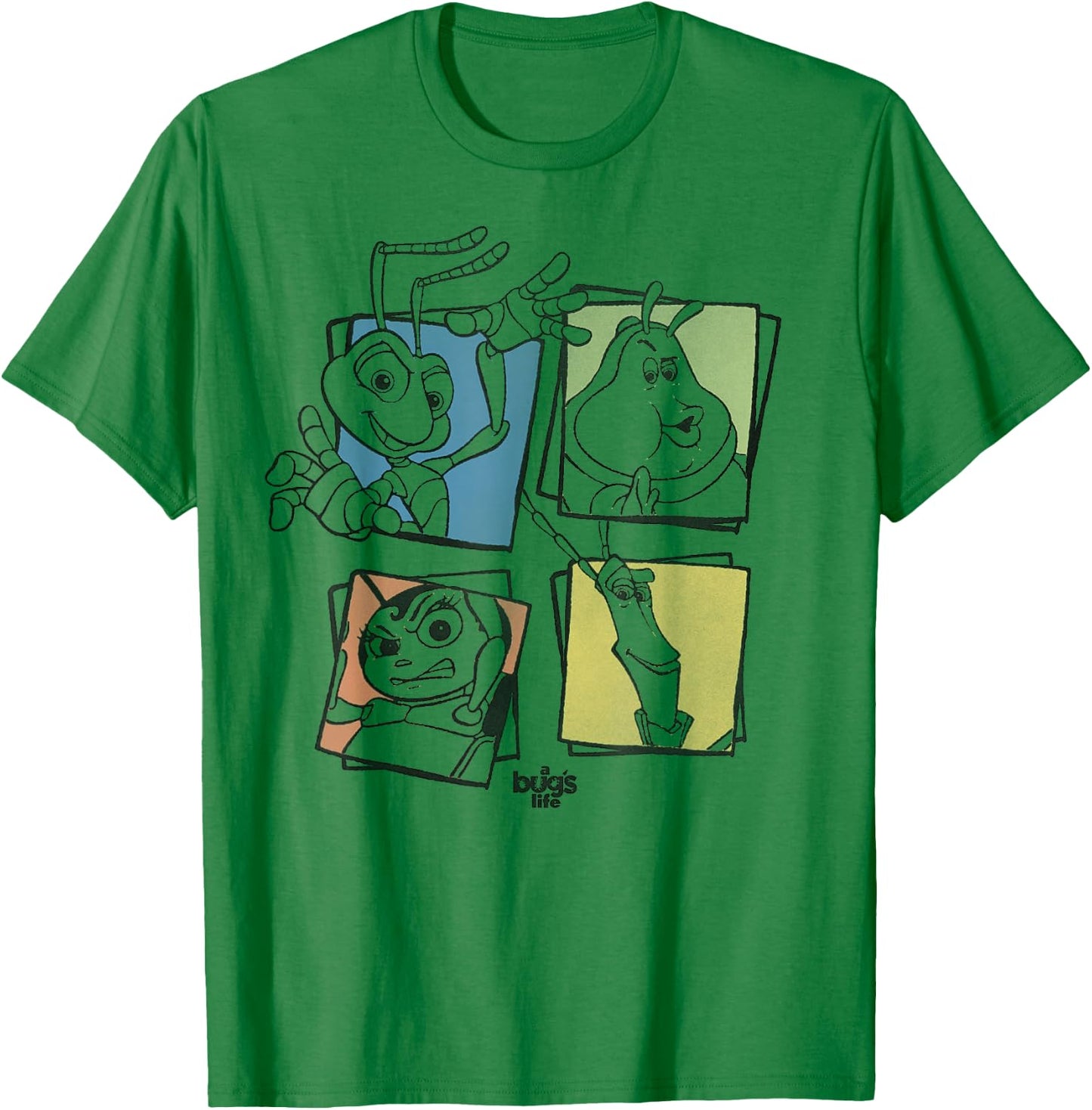 Disney Pixar A Bug's Life Group Shot Box Up T-Shirt - T-Shirt | Irish Green