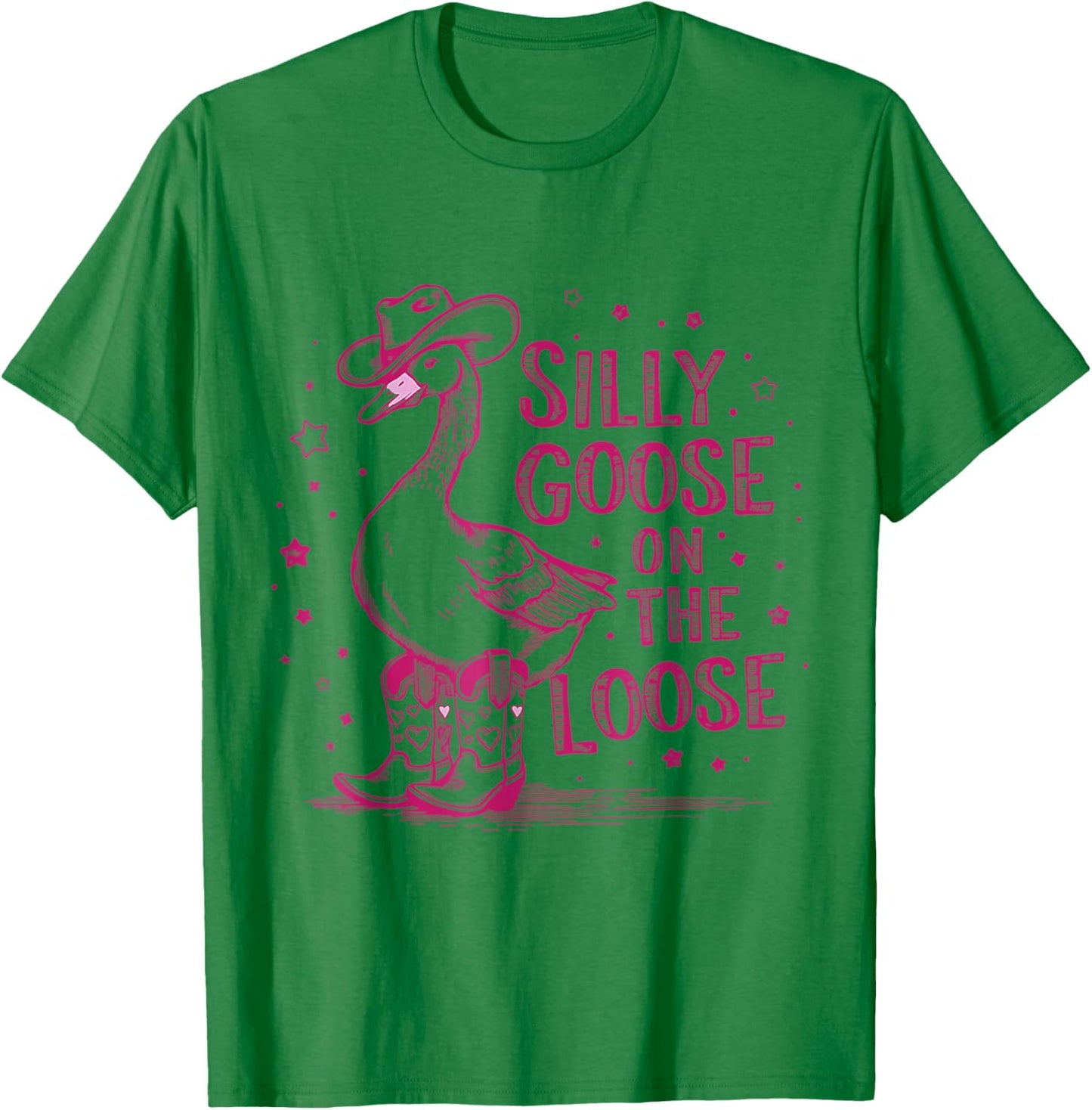 Vintage Silly Goose On The Loose T-Shirt - T-Shirt | Irish Green