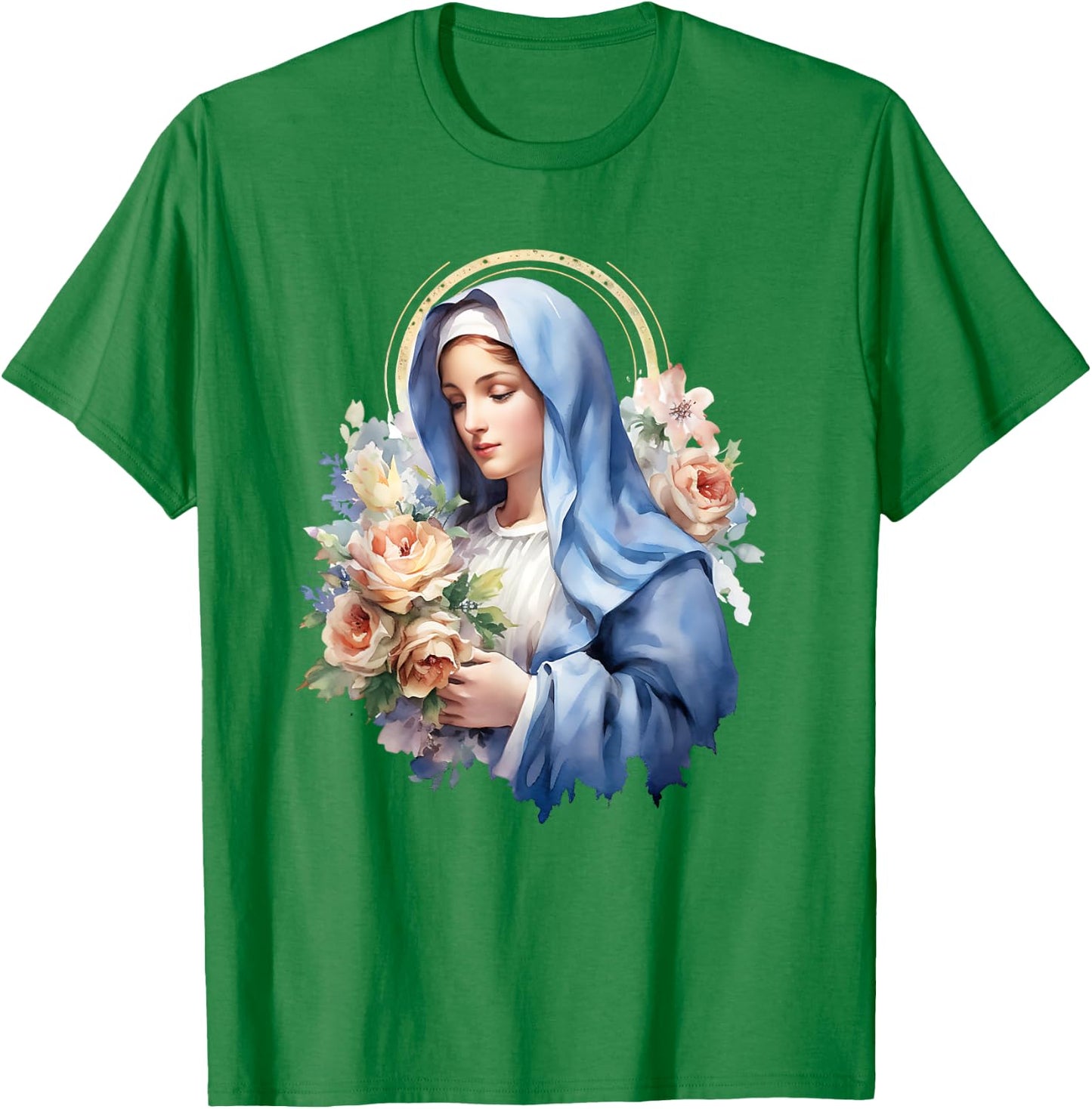 Virgen Mary La Virgen De Guadalupe Rosa Woman T-Shirt - T-Shirt | Irish Green
