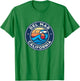 Del Mar California CA Vintage Nautical Waves Design T-Shirt - T-Shirt | Irish Green