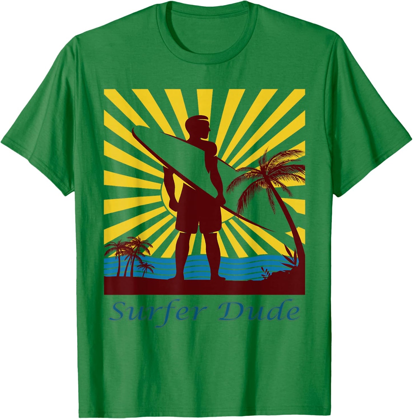 Surfer Dude, Surfing T-Shirt - T-Shirt | Irish Green