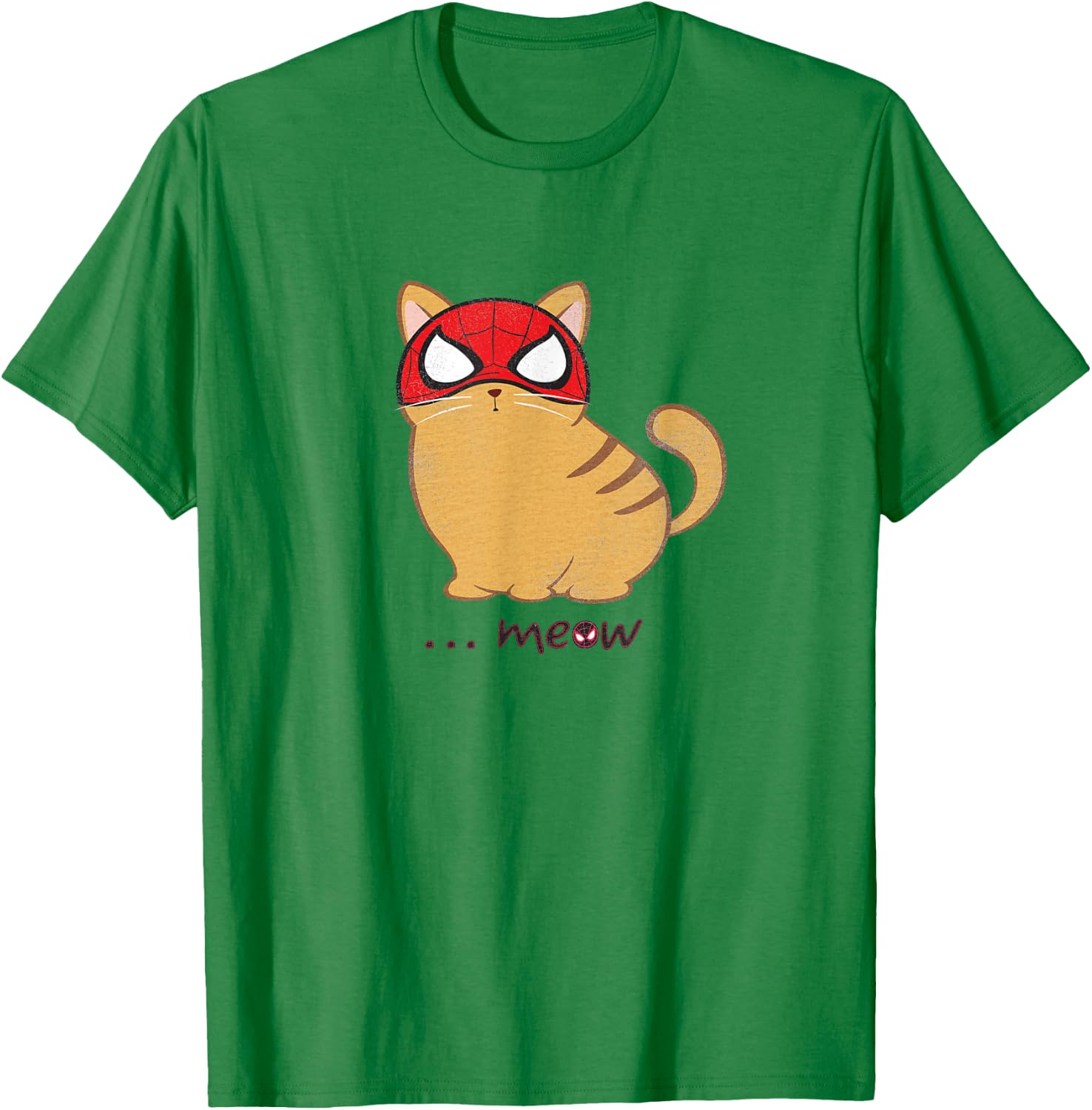Marvel Spider-Man Miles Morales Game Spider-Cat Meow T-Shirt - T-Shirt | Irish Green