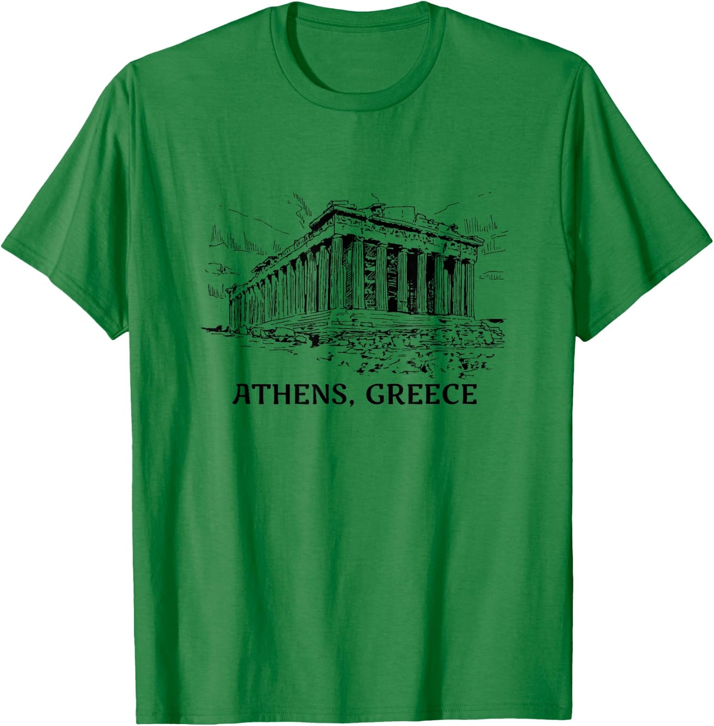 Athens, Greece T-Shirt - T-Shirt | Irish Green