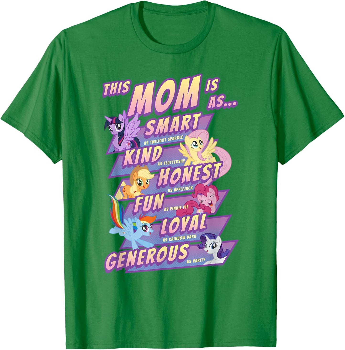 My Little Pony Mother's Day Group Shot This Mom Is T-Shirt - T-Shirt | Irish Green