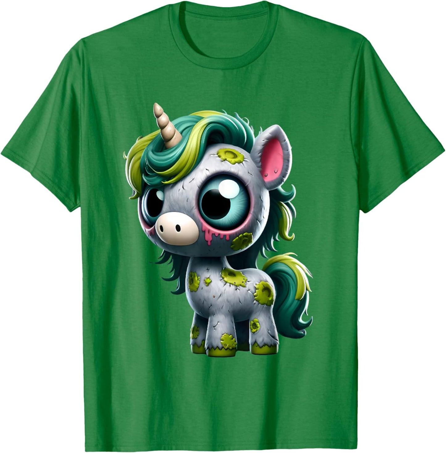 Unicorn Zombie Halloween Animal Women Girls T-Shirt - T-Shirt | Irish Green