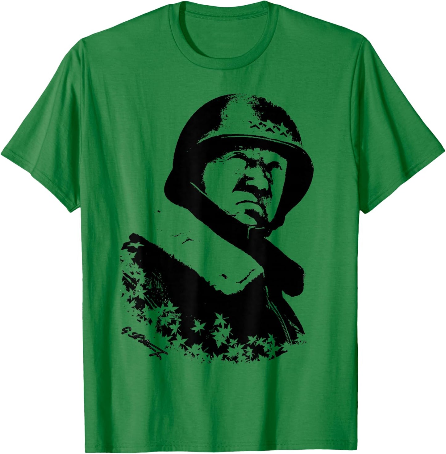 George S. Patton US Army WW2 General T-Shirt - T-Shirt | Irish Green