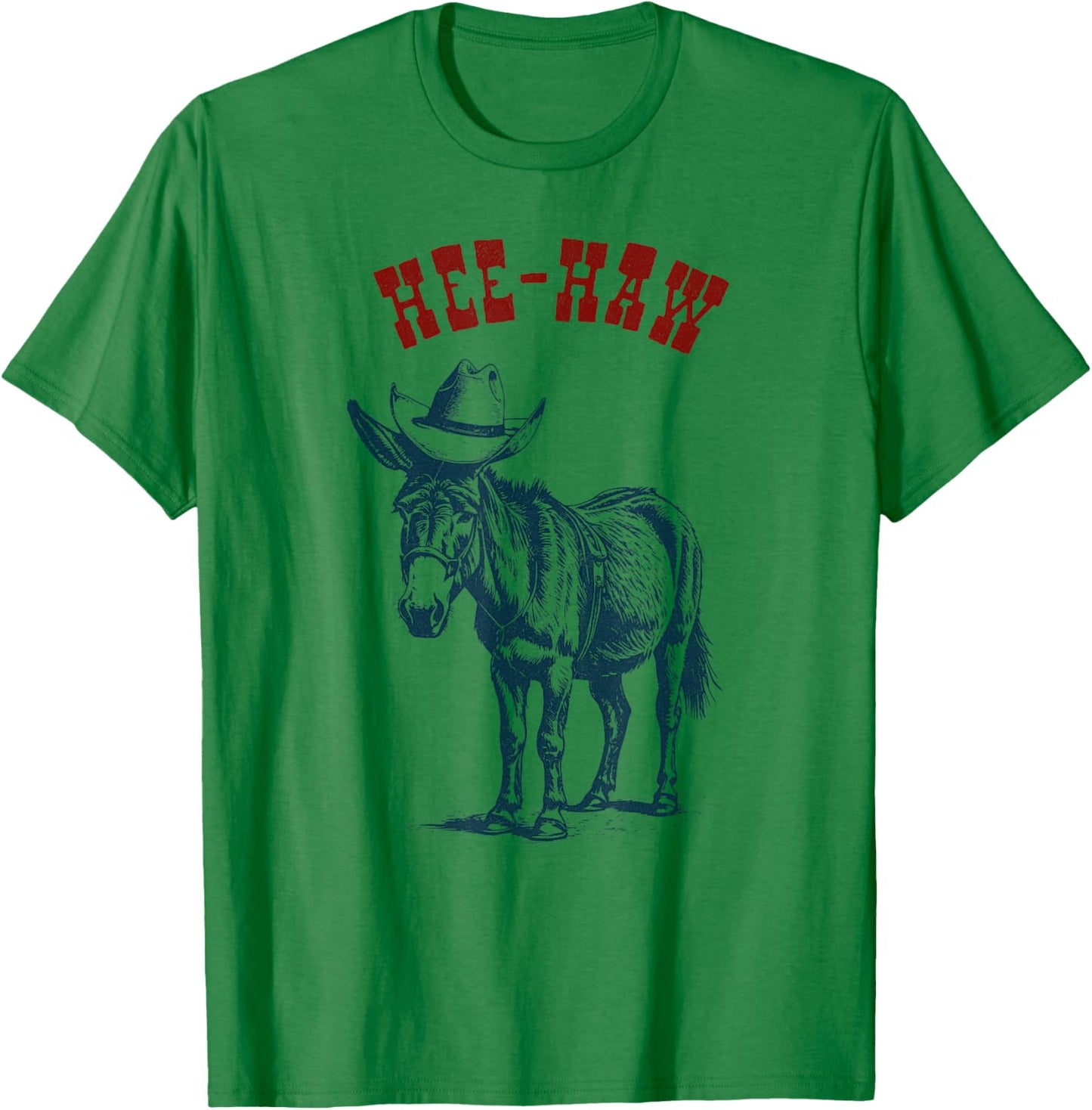 Cowboy Donkey Hee-Haw, Ready for Rodeo T-Shirt - T-Shirt | Irish Green