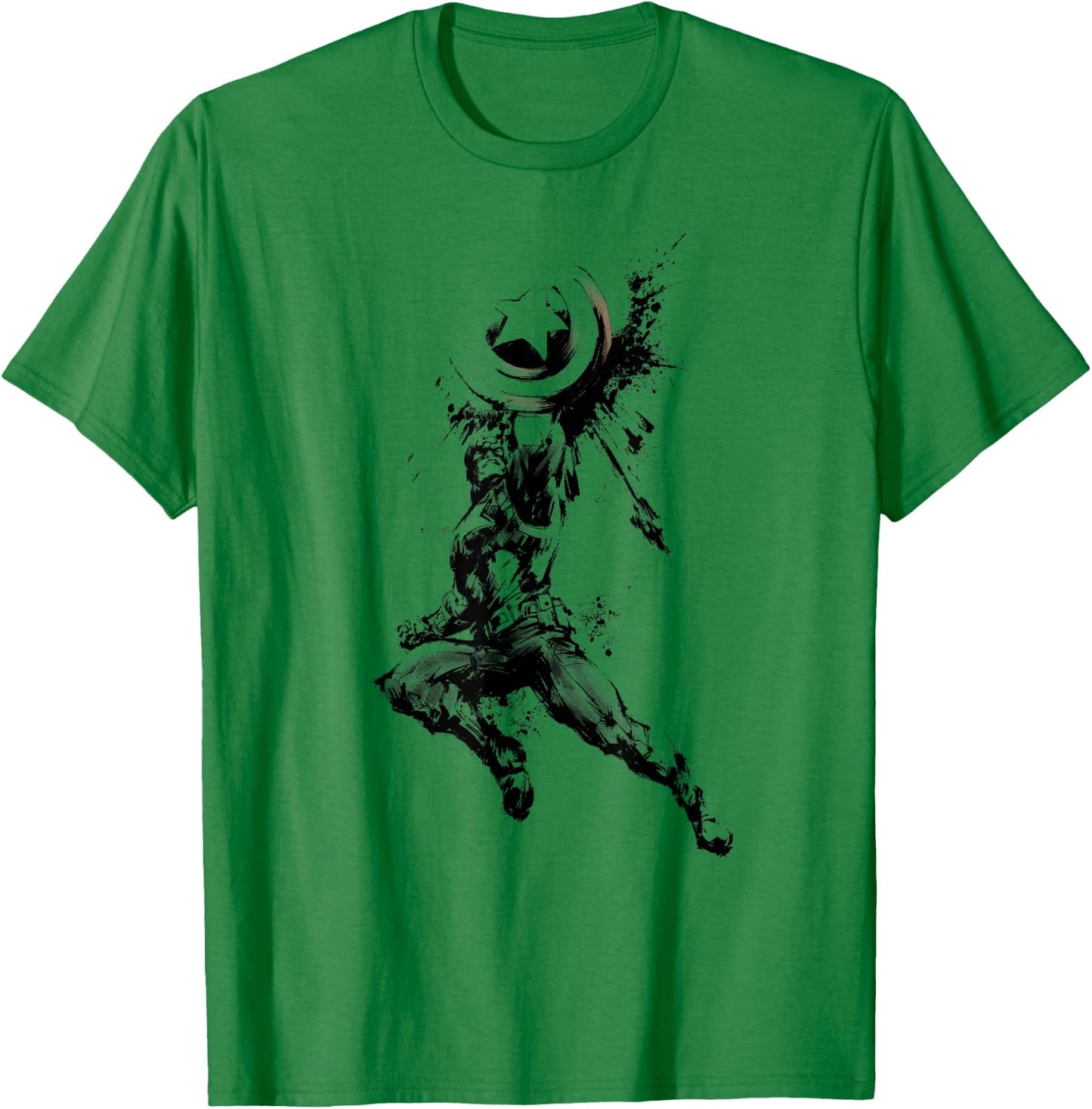 Marvel Captain America Steve Rogers Comic Book T-Shirt - T-Shirt | Irish Green