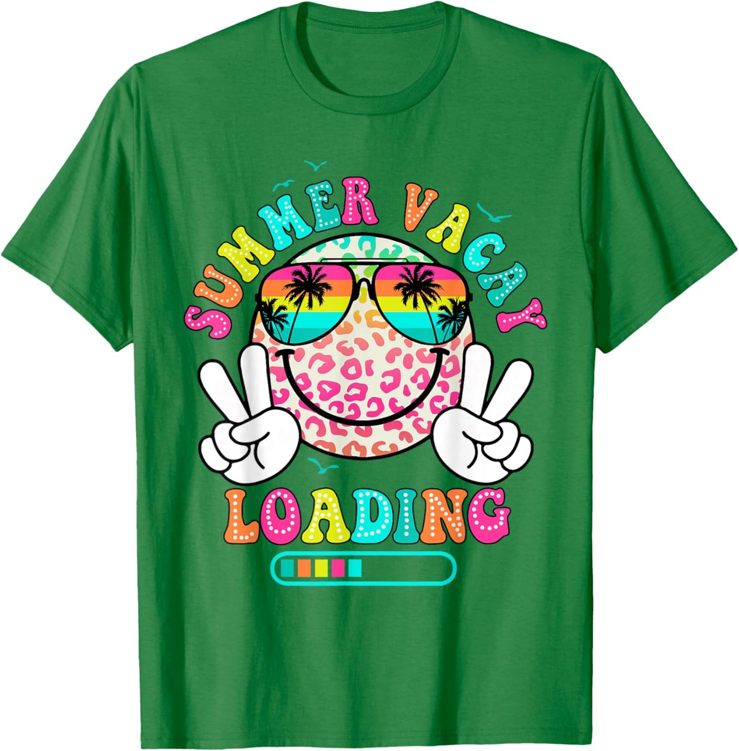 Summer Vacay Loading Funny Summer Teacher Women T-Shirt - T-Shirt | Irish Green