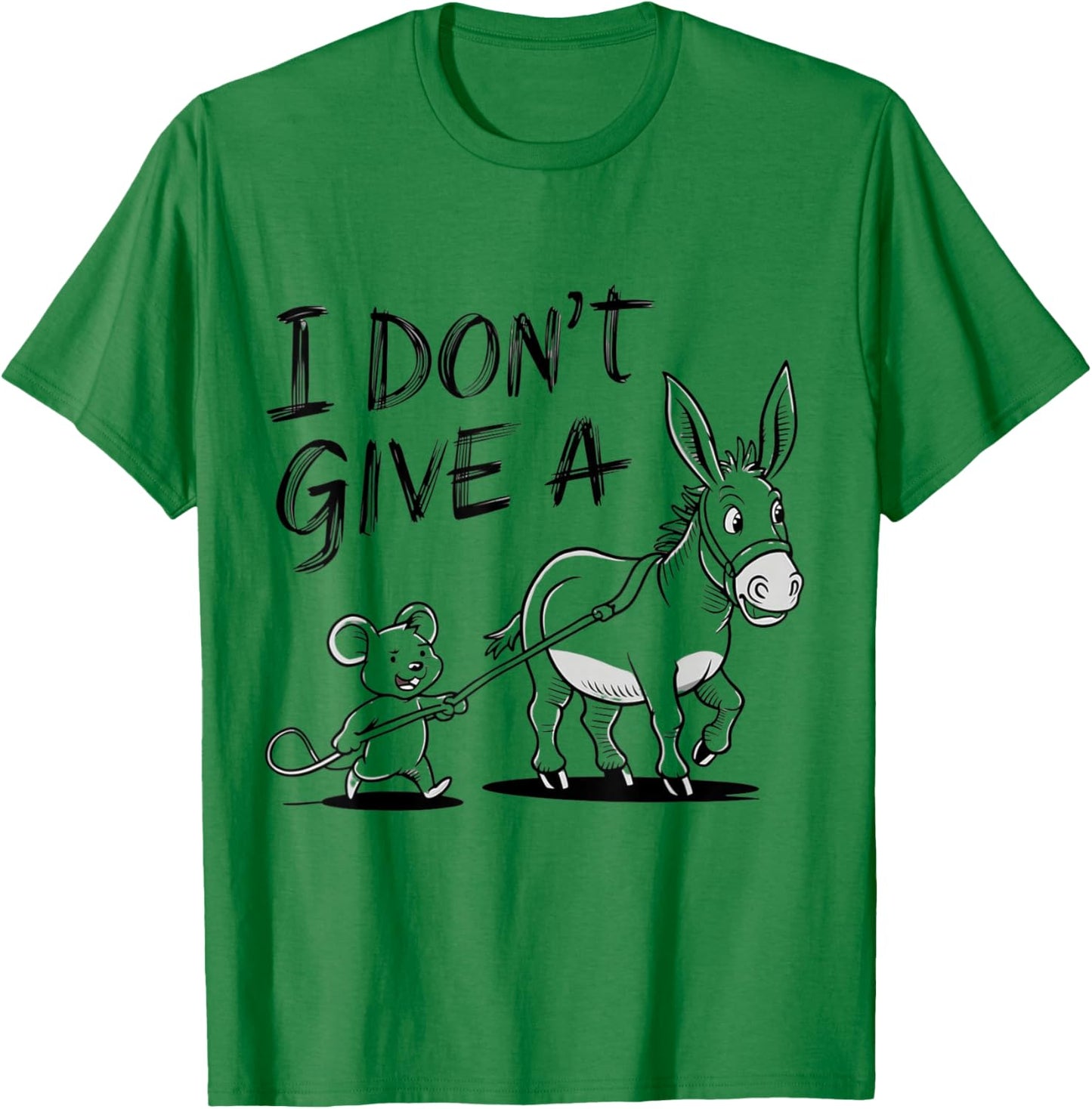 Funny Mouse I Don't Give a Rat's Ass T-Shirt - T-Shirt | Irish Green
