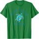 Marco Island Beach Design / Sea Turtle Illustration Gift T-Shirt - T-Shirt | Irish Green