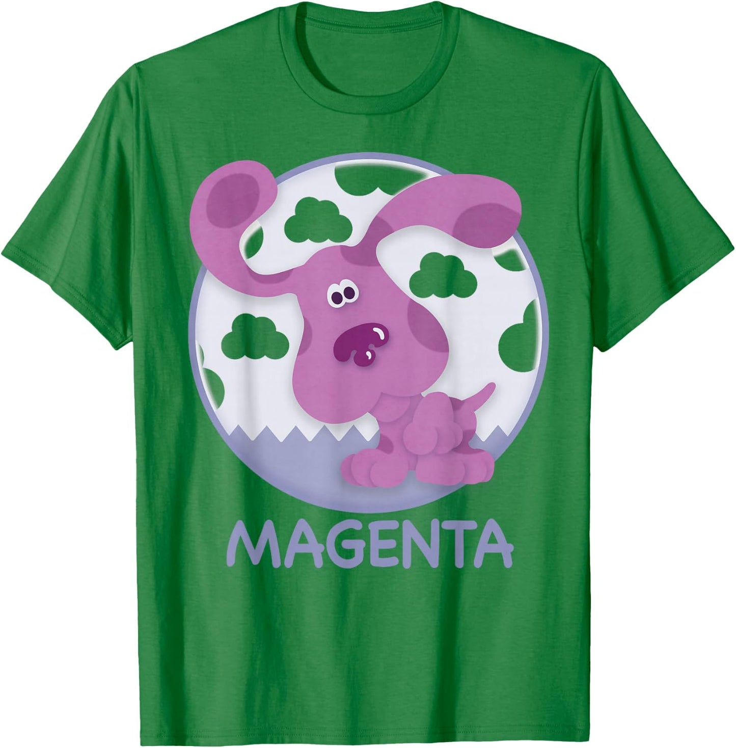 Blue's Clues Magenta Simple Portrait T-Shirt - T-Shirt | Irish Green