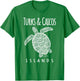 JCombs: Turks & Caicos Islands, Sea Turtle, Beach Women Kids T-Shirt - T-Shirt | Irish Green