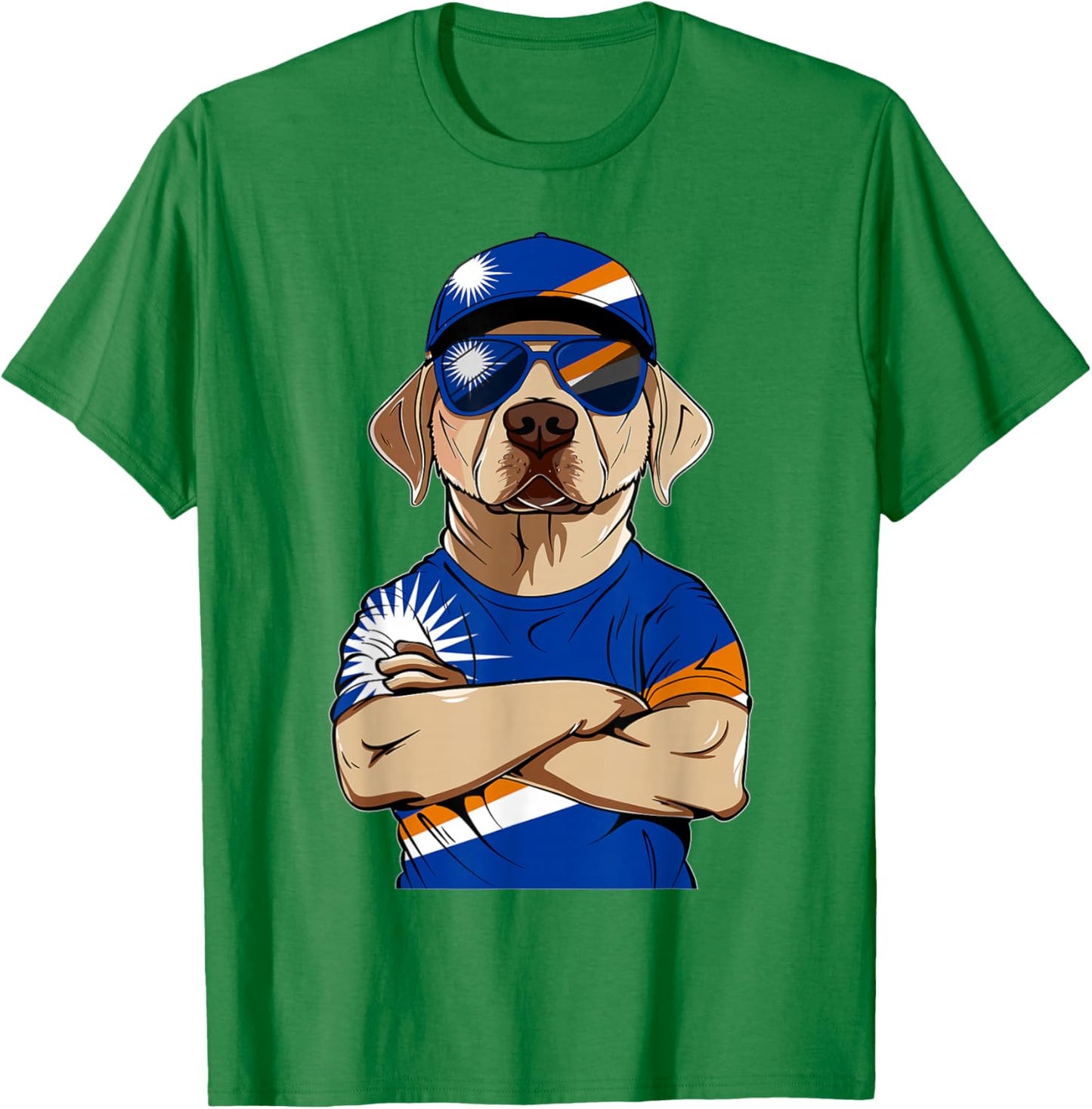 Marshallese Flag Dog Mom Souvenirs Dogs Marshall Islands T-Shirt - T-Shirt | Irish Green