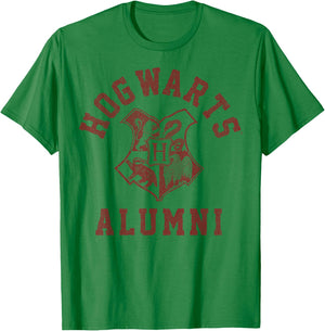 Harry Potter Hogwarts Alumni Crest Small T-Shirt - T-Shirt | Irish Green