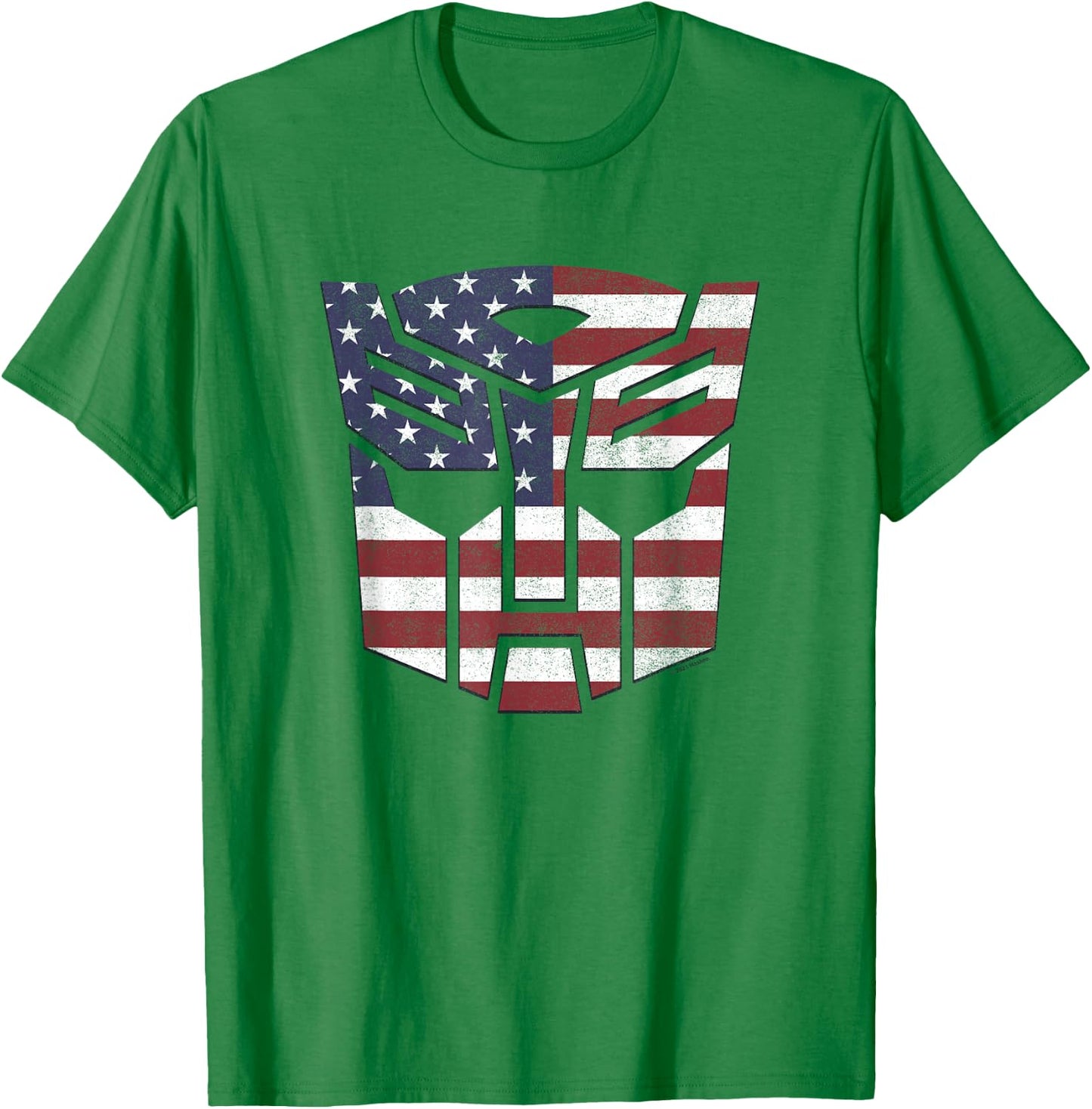 Transformers Autobots American Flag Logo T-Shirt - T-Shirt | Irish Green