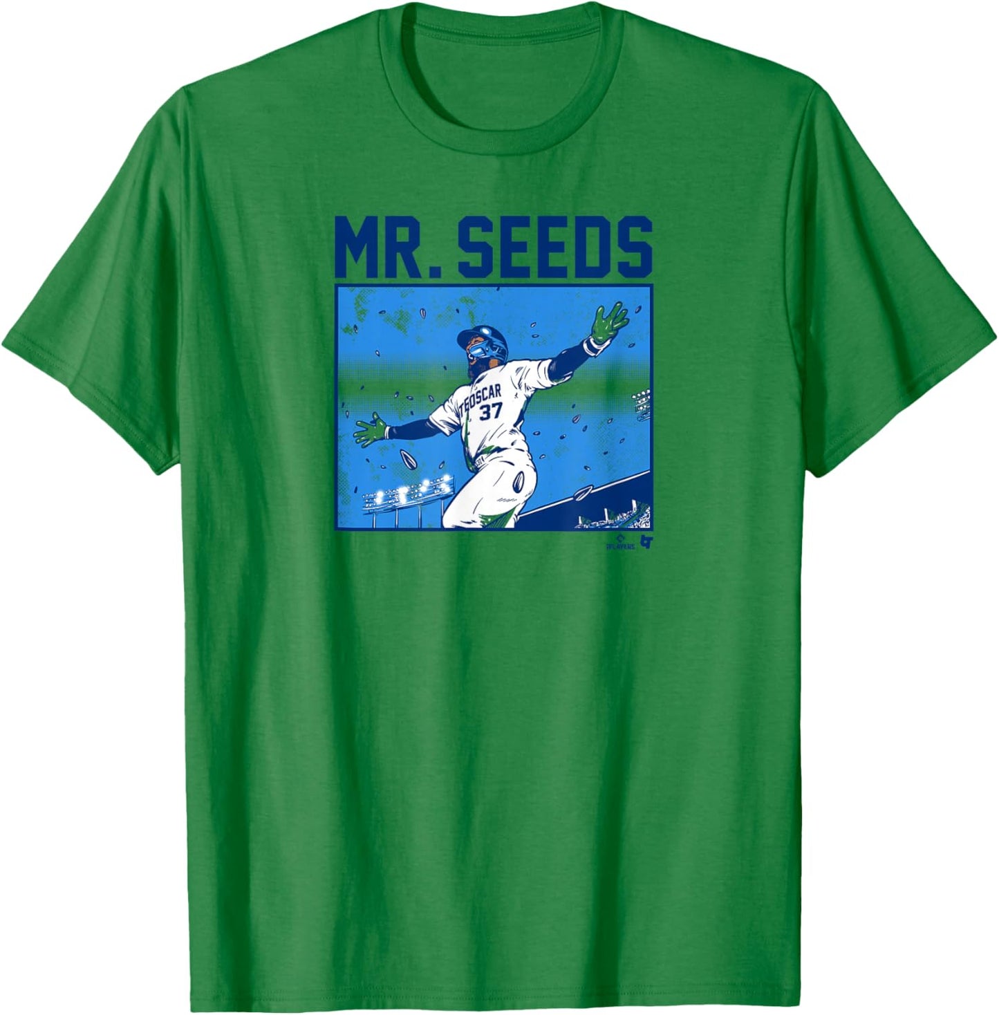 Teoscar Hernandez - Mr. Seeds - Los Angeles Baseball T-Shirt - T-Shirt | Irish Green
