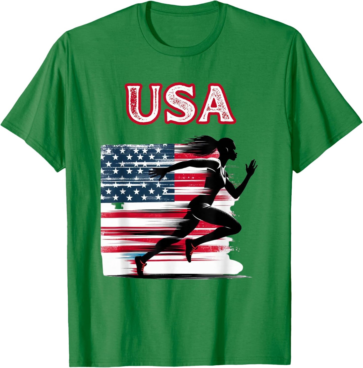 USA Track and Field Women Girls Accessories Apparel T-Shirt - T-Shirt | Irish Green