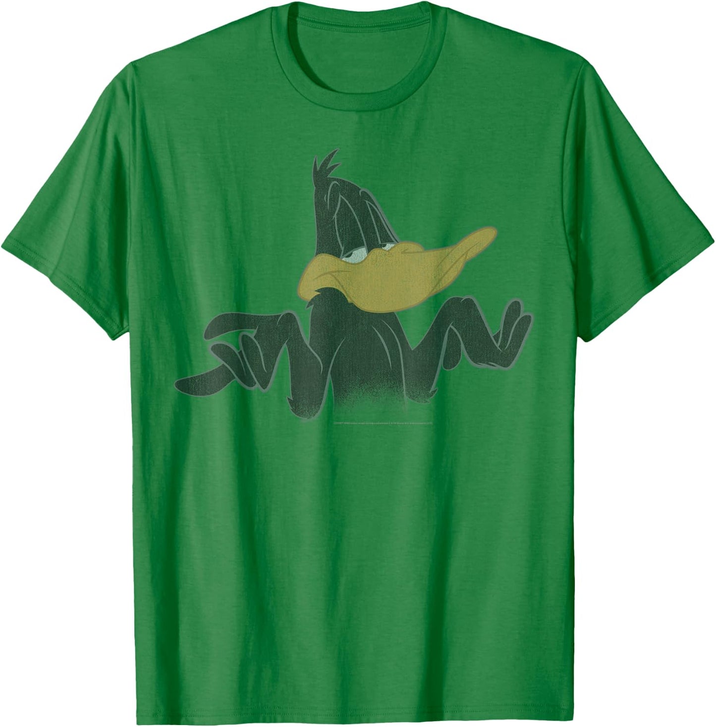 Looney Tunes Daffy Duck Shrug Portrait T-Shirt - T-Shirt | Irish Green