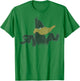 Looney Tunes Daffy Duck Shrug Portrait T-Shirt - T-Shirt | Irish Green