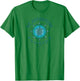 JCombs: St. Augustine, FL, Sea Turtle on Windrose T-Shirt - T-Shirt | Irish Green