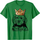 Goldendoodle Dog Wearing Crown T-Shirt - T-Shirt | Irish Green