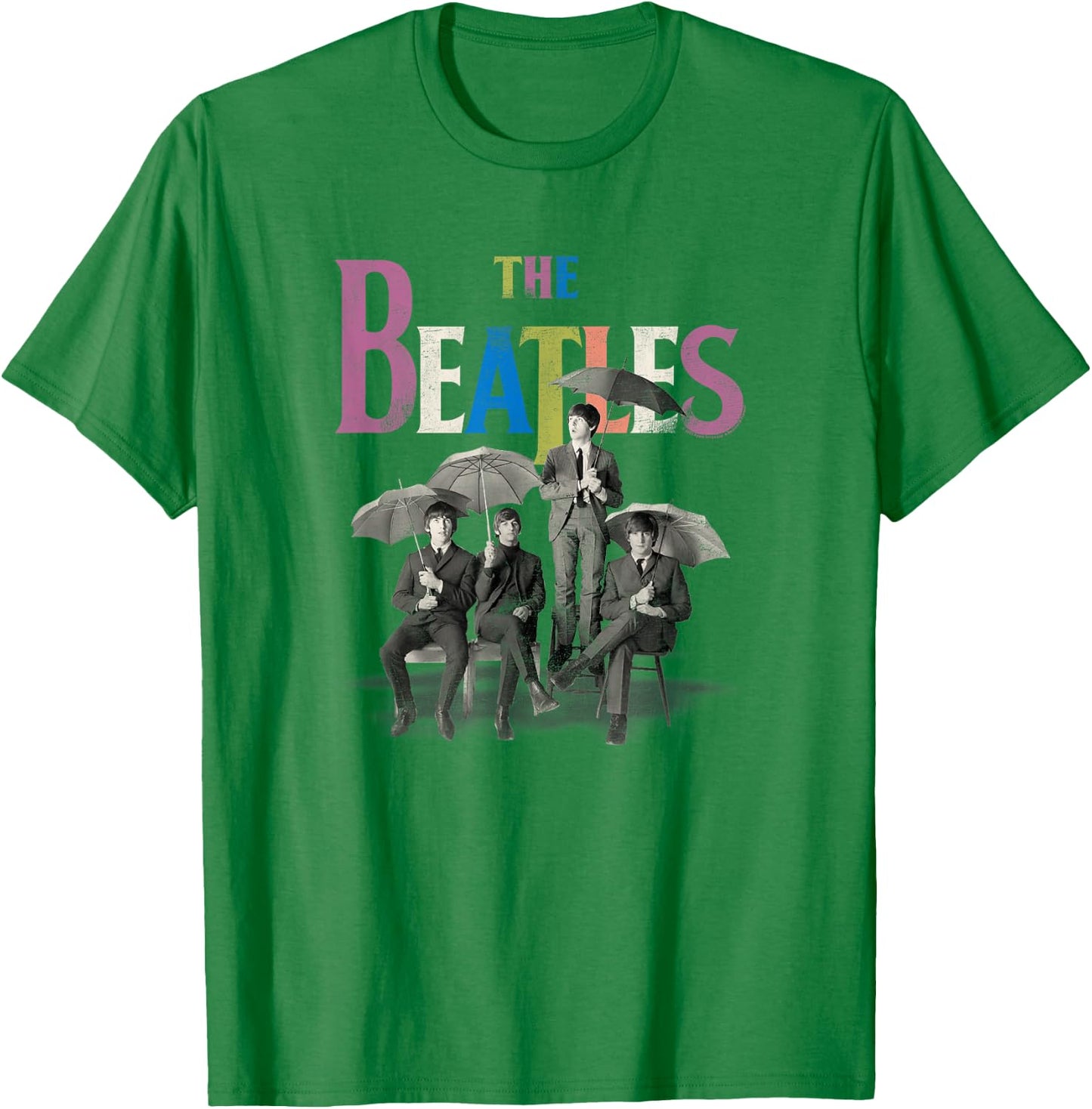 The Beatles - in the Rain T-Shirt - T-Shirt | Irish Green