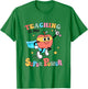 Retro Teaching Is My Superpower Apple Teacher Appreciation T-Shirt - T-Shirt | Irish Green