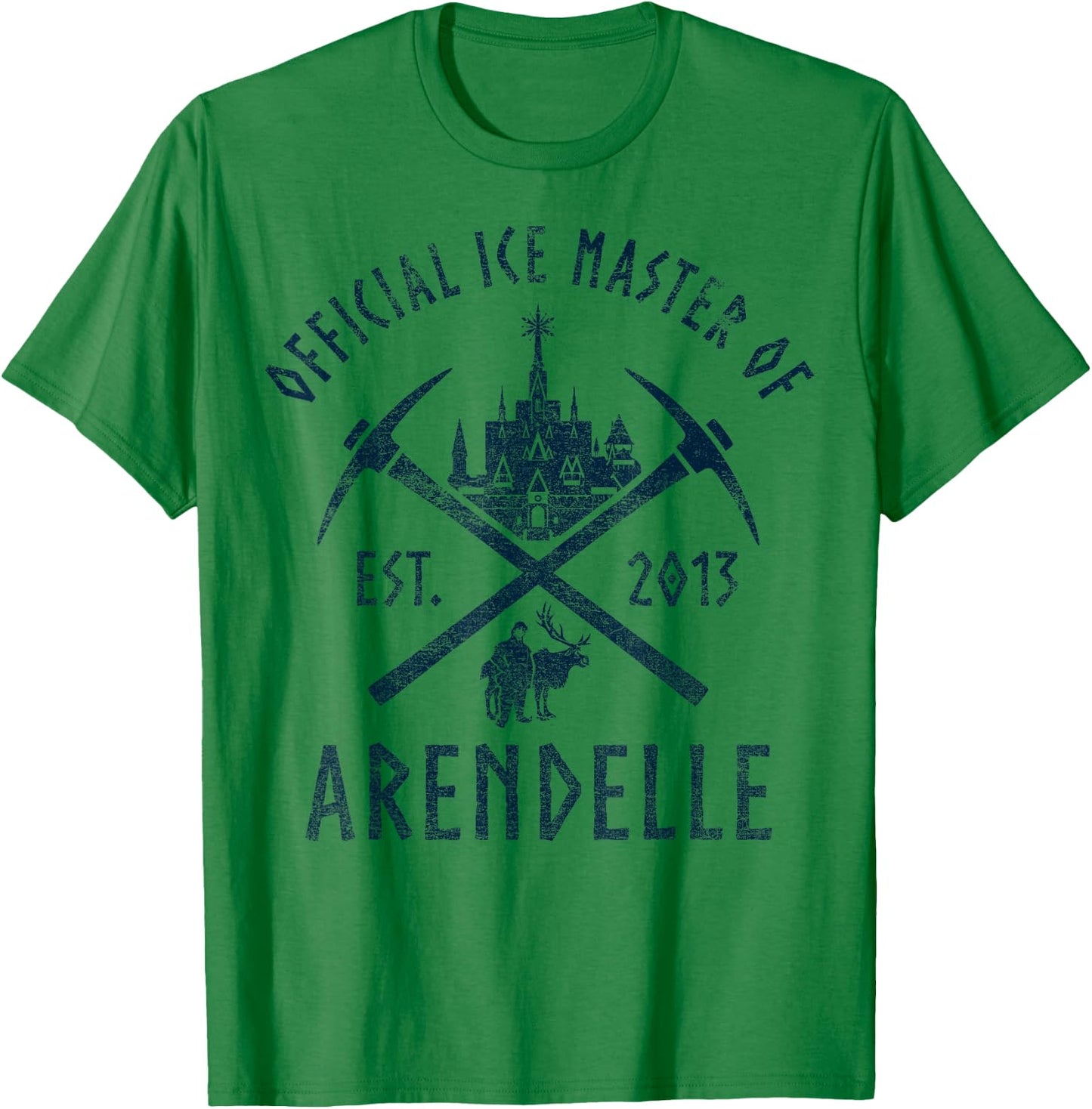 Disney Frozen Official Ice Master Of Arendelle Est. 2013 T-Shirt - T-Shirt | Irish Green