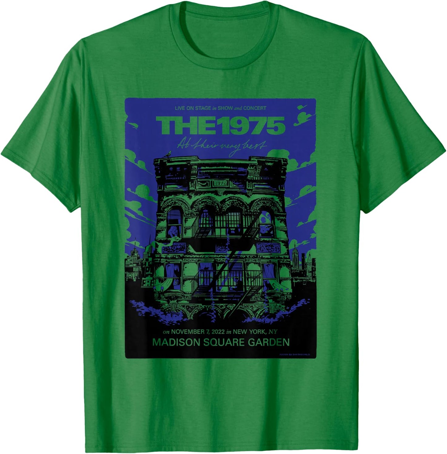 The 1975 Official Poster T-Shirt - T-Shirt | Irish Green