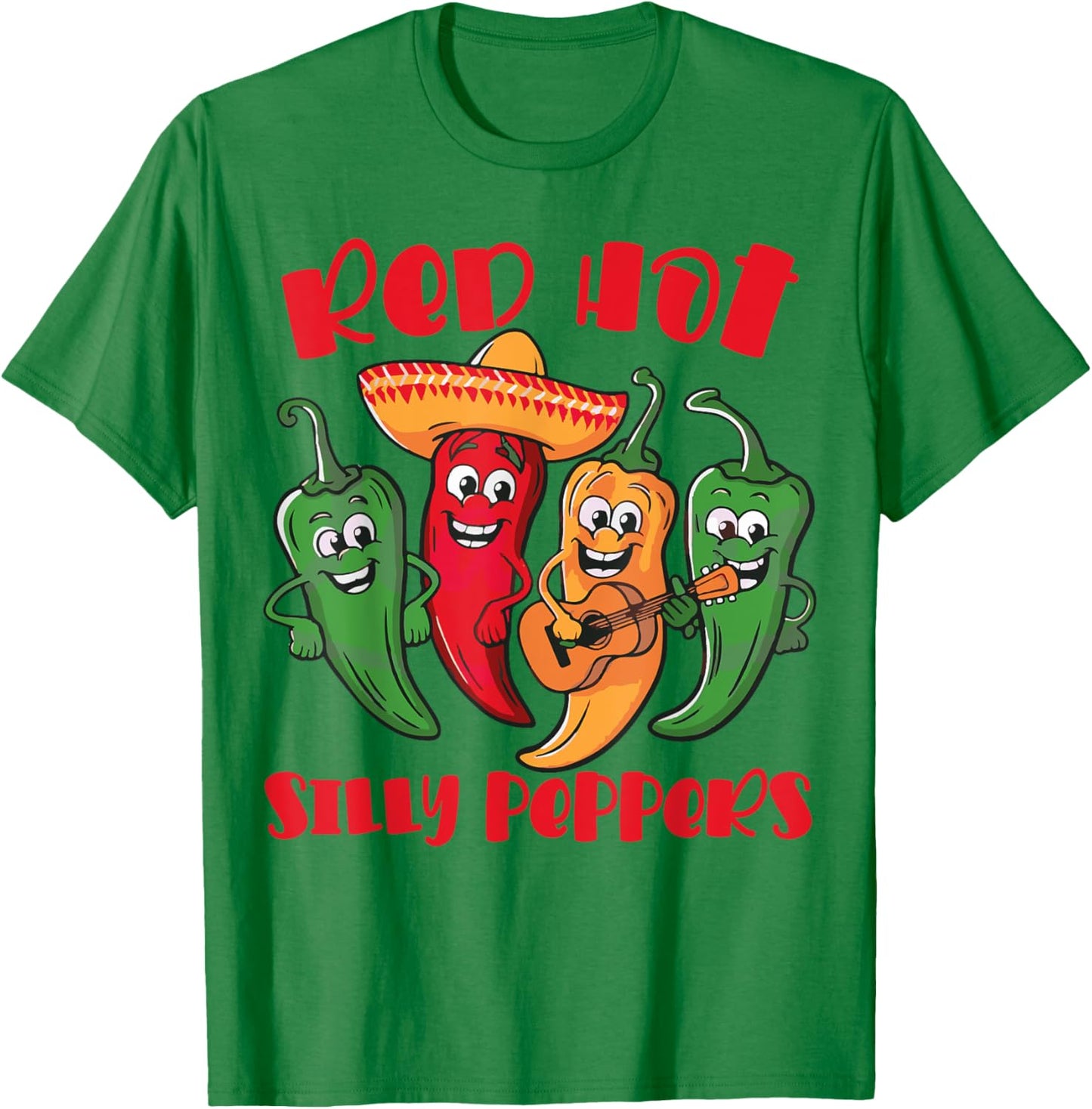Red Hot Silly Peppers T-Shirt - T-Shirt | Irish Green