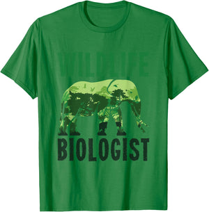 Wildlife Biologist Wild Animal Biology Zoologist Zoology T-Shirt - T-Shirt | Irish Green