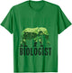 Wildlife Biologist Wild Animal Biology Zoologist Zoology T-Shirt - T-Shirt | Irish Green