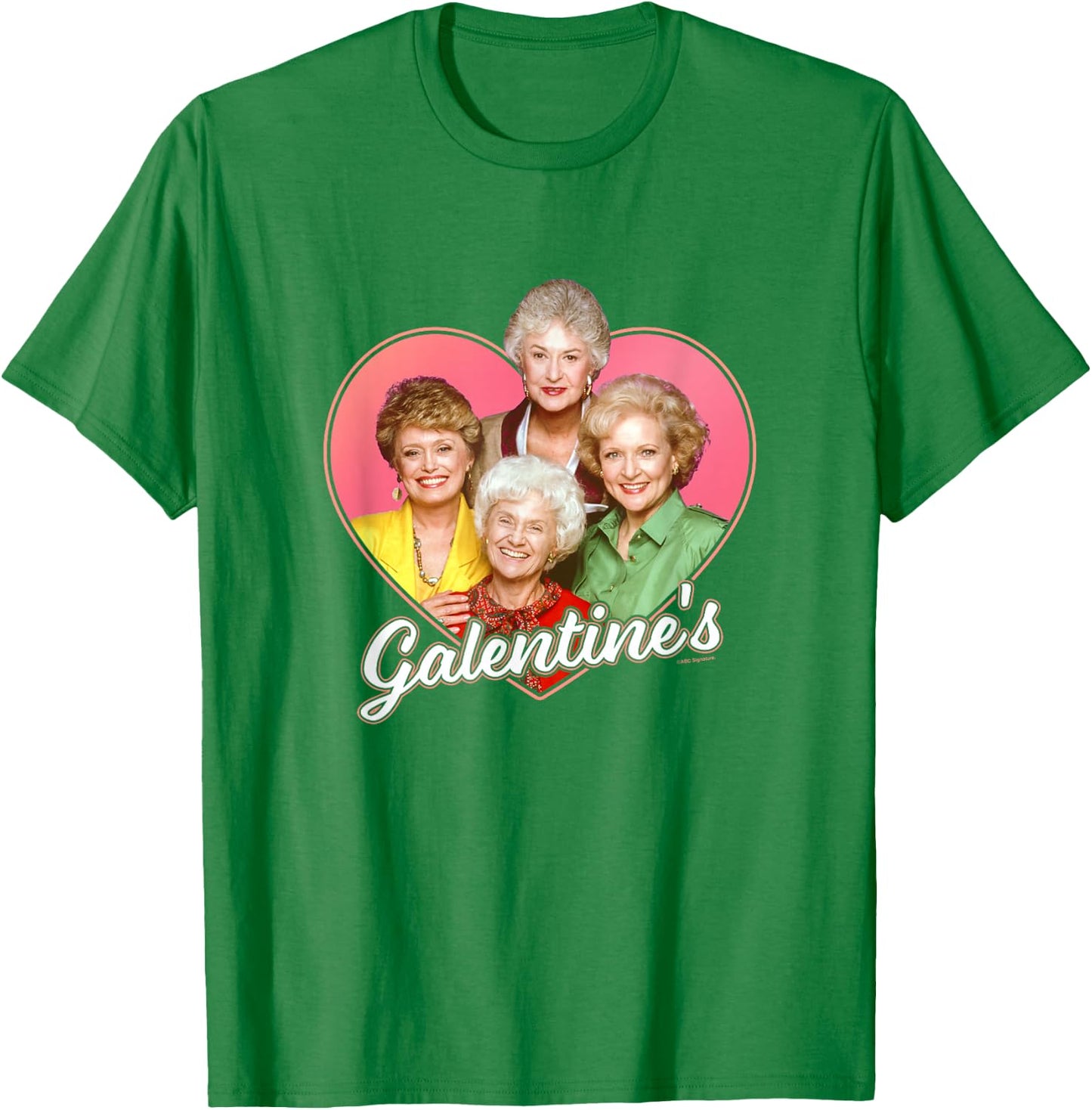 The Golden Girls Valentine's Day Galentine's Heart Shape T-Shirt - T-Shirt | Irish Green
