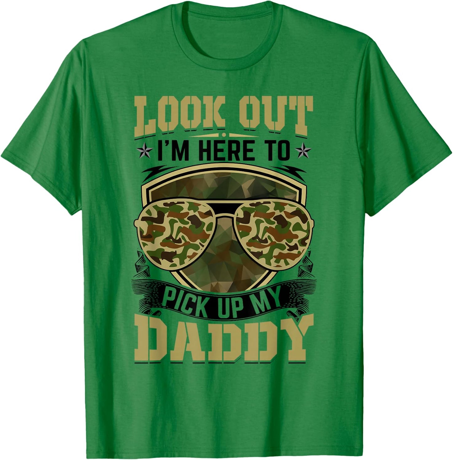 Homecoming Home Welcome dad Daddy Military Kids Girls Boys T-Shirt - T-Shirt | Irish Green