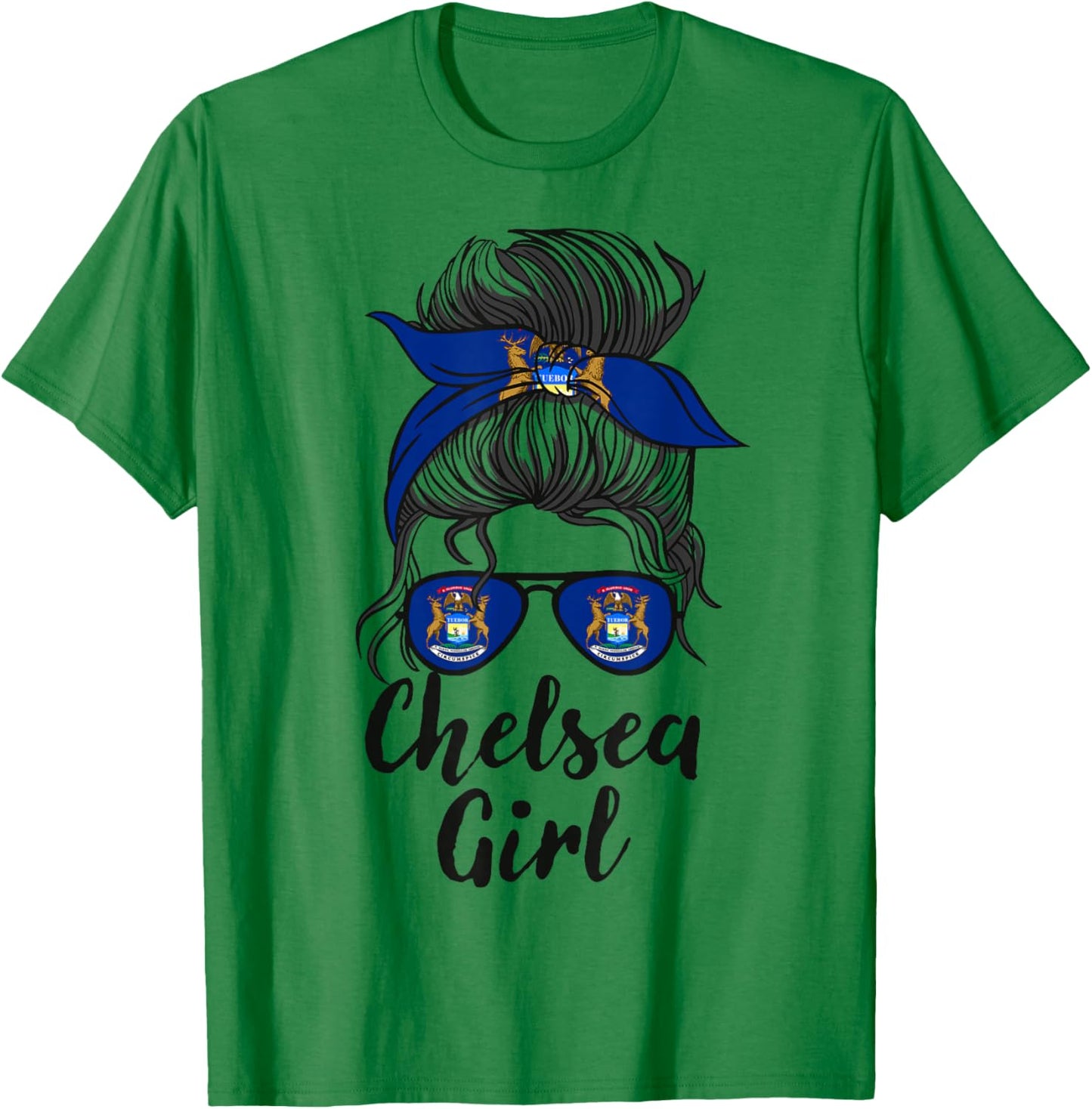 Chelsea Michigan Women Girl T-Shirt - T-Shirt | Irish Green