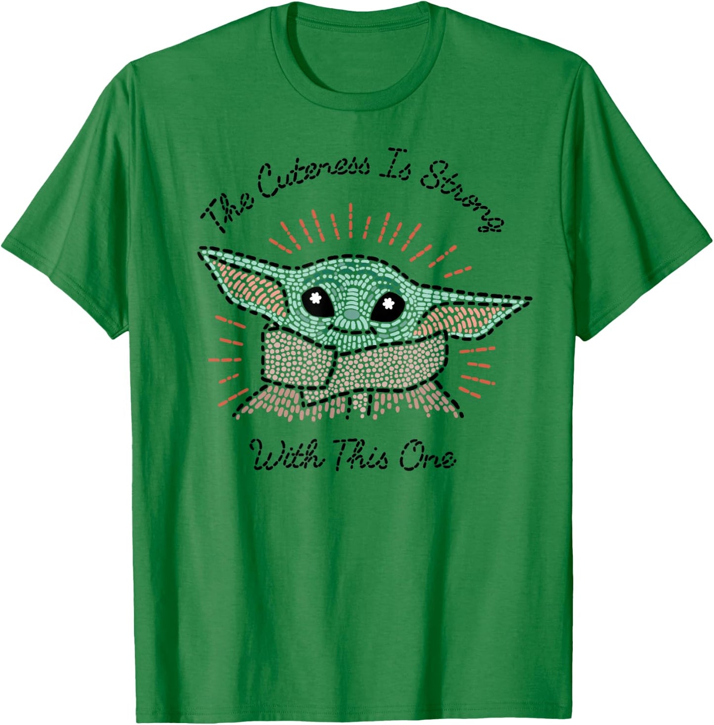 Star Wars The Mandalorian The Child Cuteness Is Strong T-Shirt - T-Shirt | Irish Green