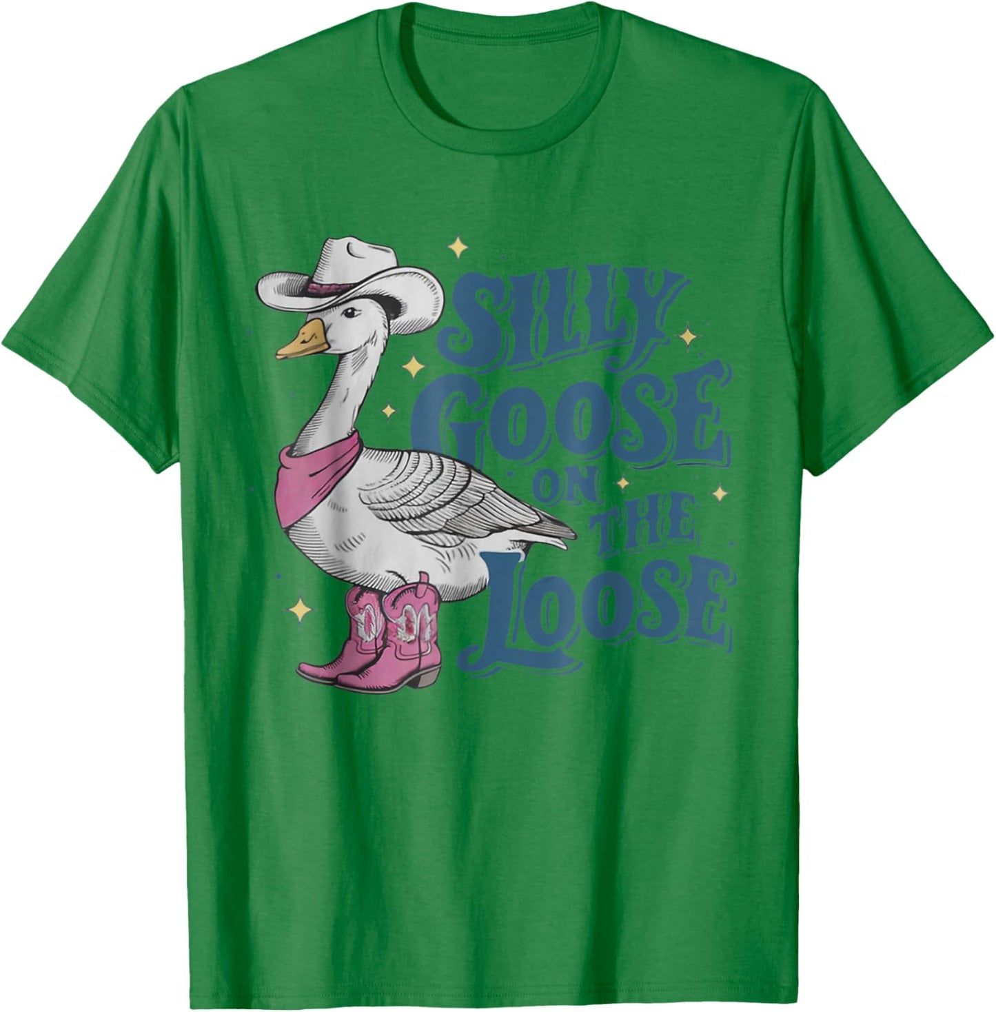Silly Goose On The Loose Vintage Silly Goose T-Shirt - T-Shirt | Irish Green