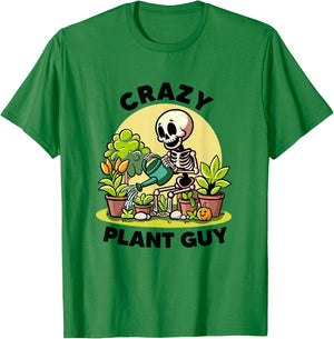 Crazy Plant Guy Plant Lovers Florist Funny Gardening Garden T-Shirt - T-Shirt | Irish Green