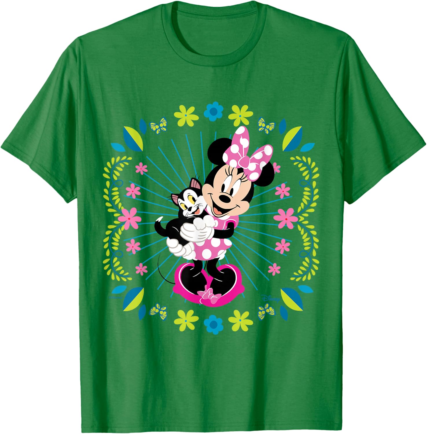 Minnie Mouse - Figaro Cat T-Shirt - T-Shirt | Irish Green